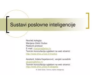 sustavi poslovne inteligencije