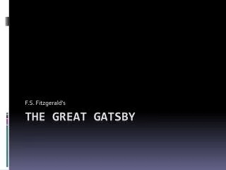 The Great Gatsby