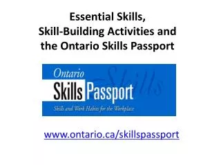 Ontario Skills Passport (OSP)