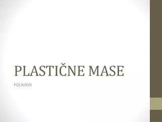 plasti ne mase