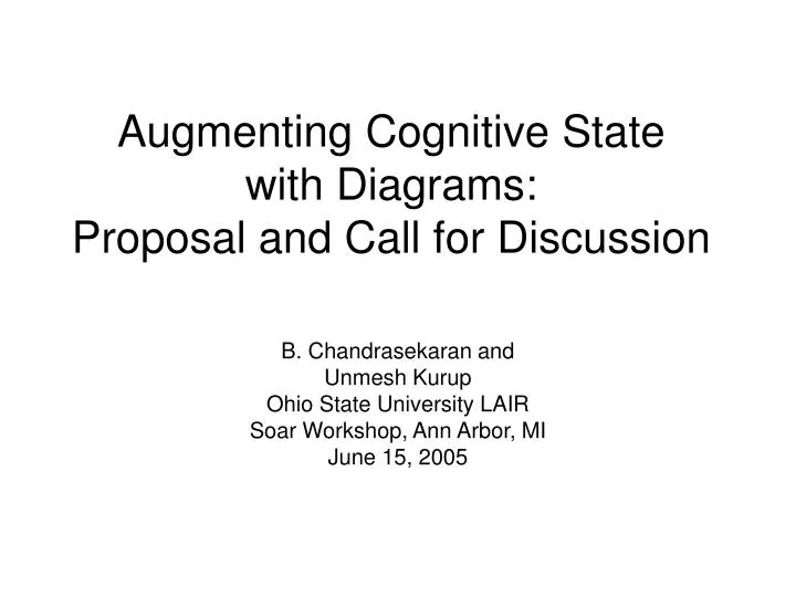augmenting cognitive state with diagrams proposal and call for discussion
