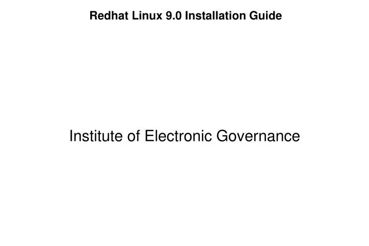 institute of electronic governance