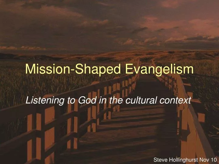mission shaped evangelism