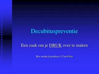 decubituspreventie