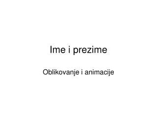 ime i prezime