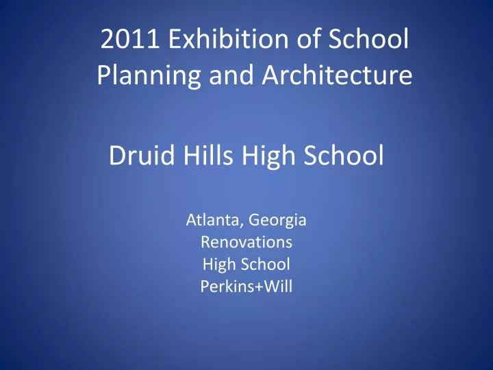 druid hills high school