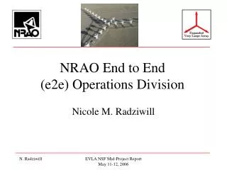 NRAO End to End (e2e) Operations Division