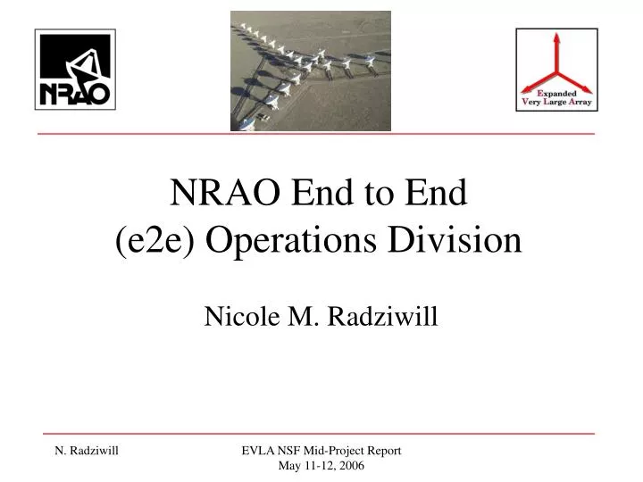 nrao end to end e2e operations division