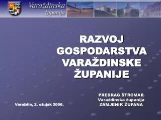 razvoj gospodarstva vara dinske upanije