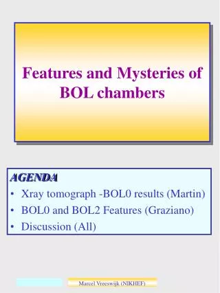 Features and Mysteries of BOL chambers