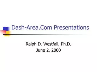 Dash-Area.Com Presentations