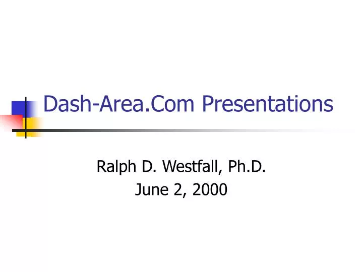 dash area com presentations