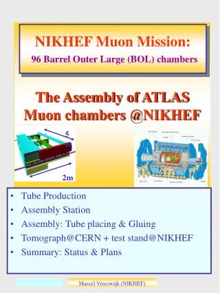 The Assembly of ATLAS Muon chambers @NIKHEF