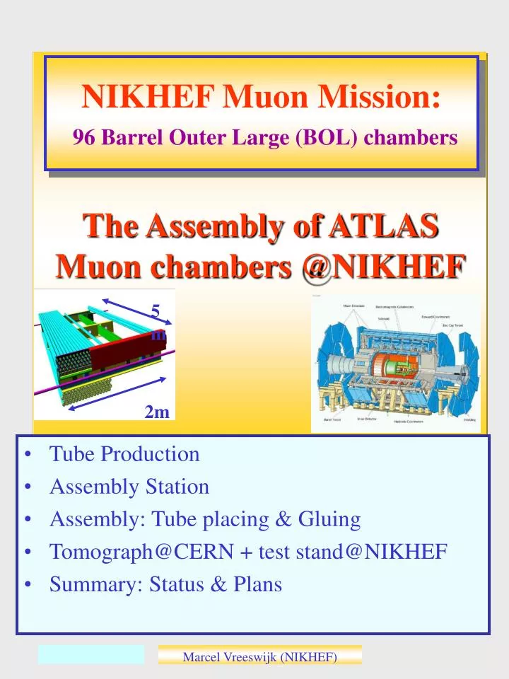 the assembly of atlas muon chambers @nikhef