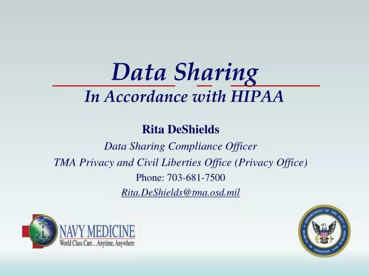 data sharing in accordance with hipaa