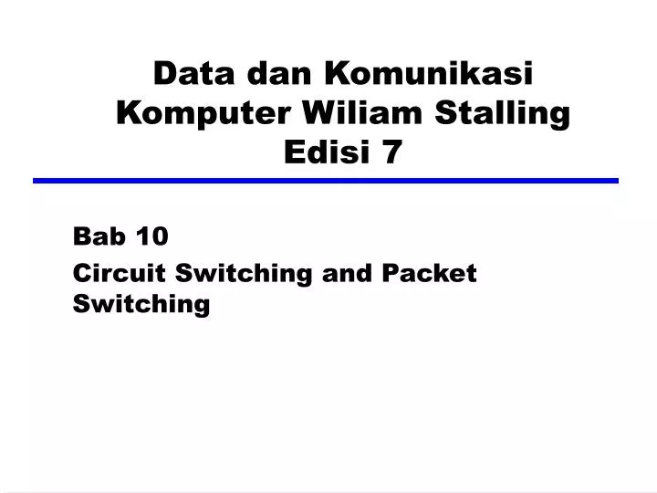 data dan komunikasi komputer wiliam stalling edisi 7