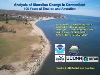 Analysis of Shoreline Change in Connecticut 100 Years of Erosion and Accretion