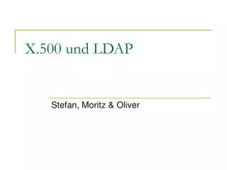 stefan moritz oliver