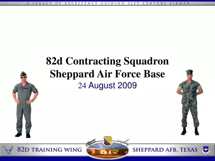 82d contracting squadron sheppard air force base 24 august 2009