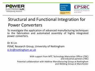 Structural and Functional Integration for Power Converters