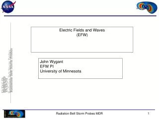 Electric Fields and Waves (EFW)