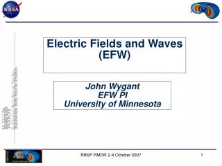 Electric Fields and Waves (EFW)