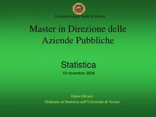 master in direzione delle aziende pubbliche