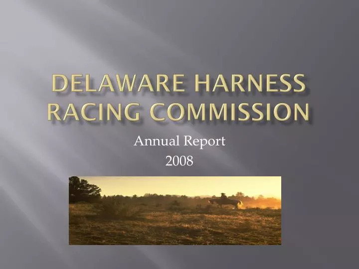 delaware harness racing commission