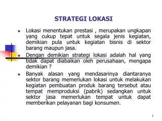 strategi lokasi
