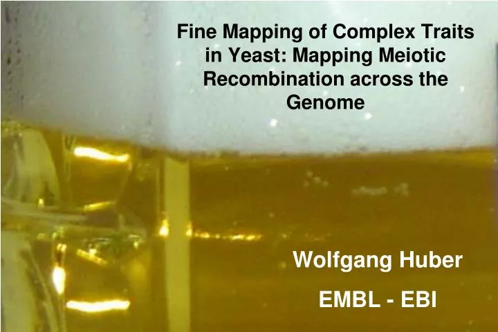 fine mapping of complex traits in yeast mapping meiotic recombination across the genome