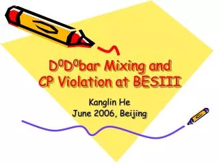 D 0 D 0 bar Mixing and CP Violation at BESIII