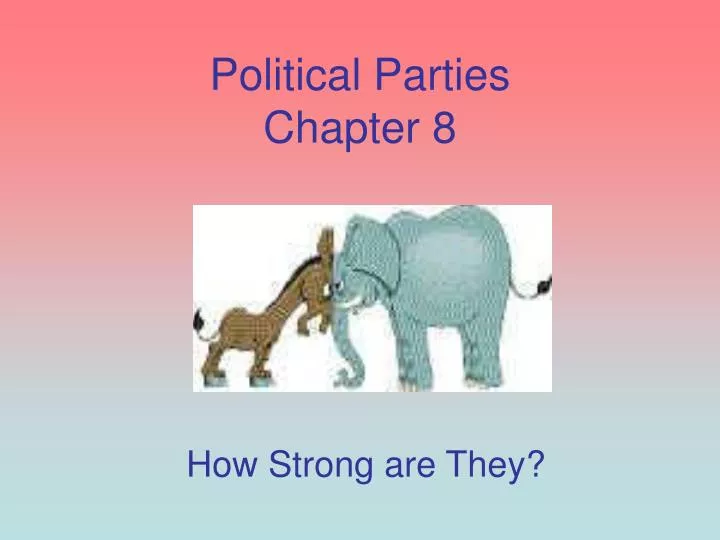 political parties chapter 8