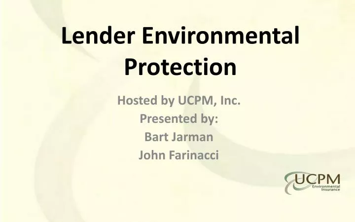 lender environmental protection