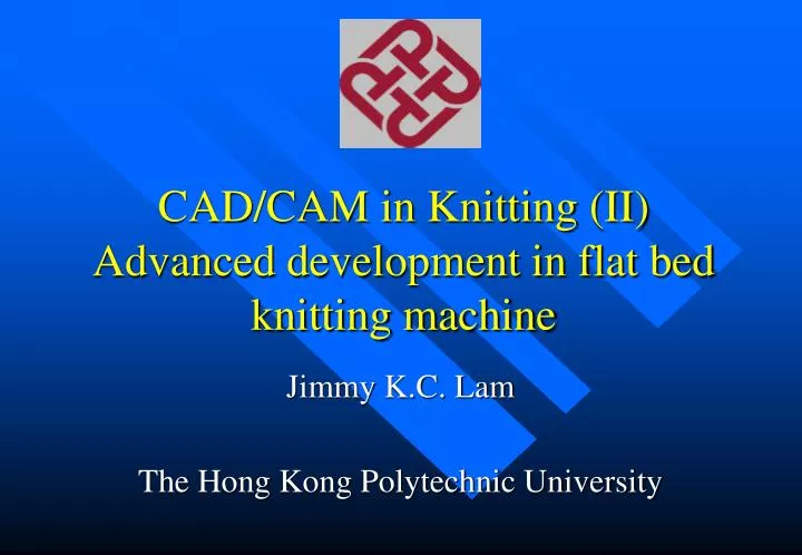 cad cam in knitting ii advanced development in flat bed knitting machine
