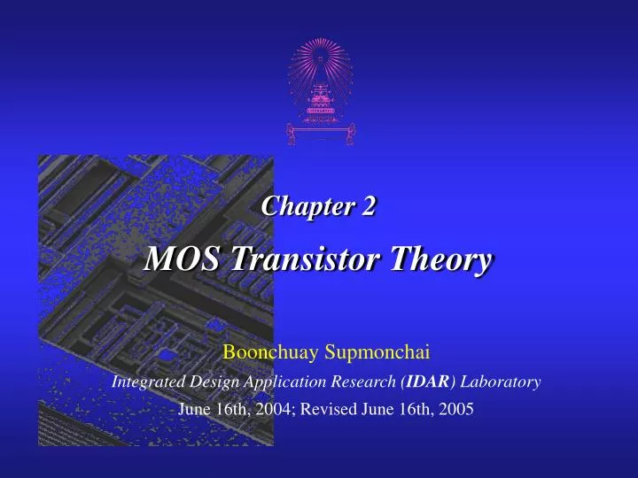 chapter 2 mos transistor theory