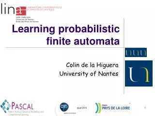 Learning probabilistic finite automata