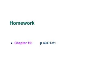 Homework