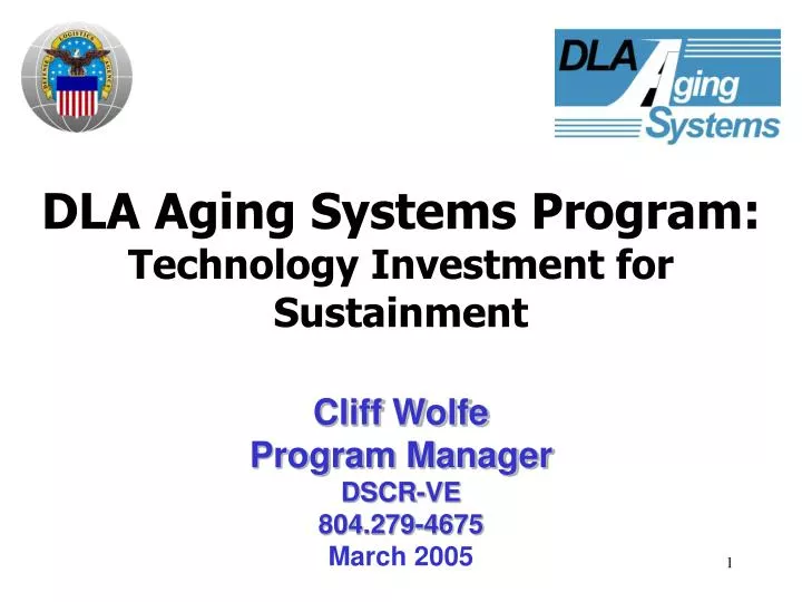 dla aging systems program technology investment for sustainment