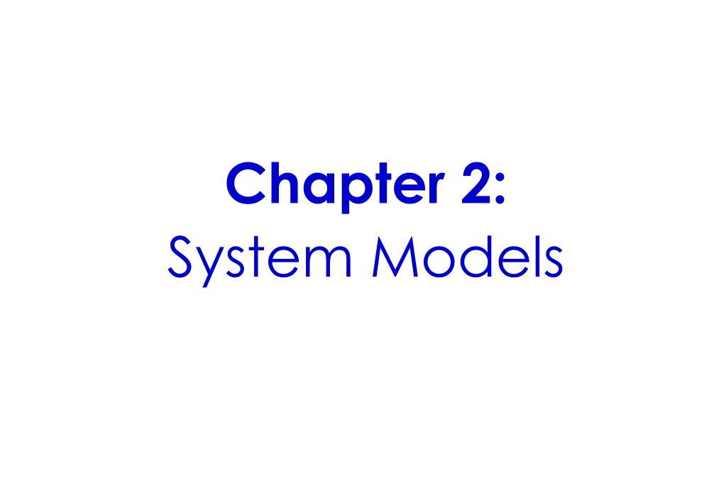 PPT - Chapter 2: System Models PowerPoint Presentation, free download ...