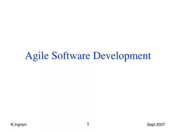 agile software development