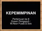 KEPEMIMPINAN - slide 1