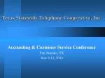 Texas Statewide Telephone Cooperative , Inc.