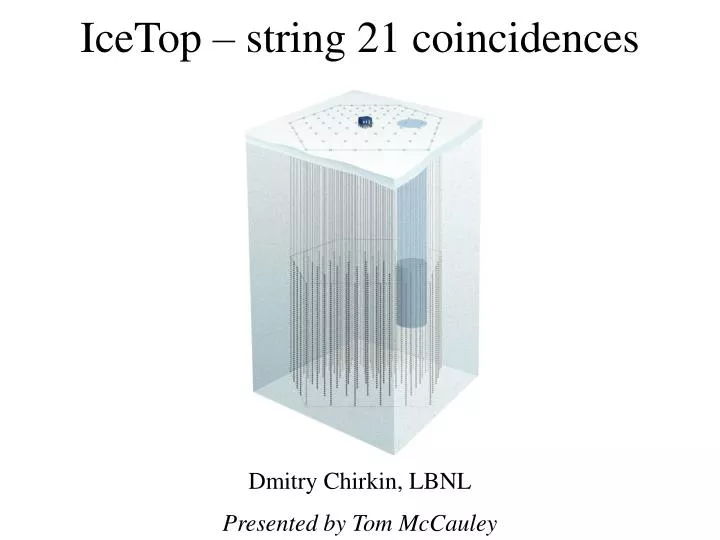 icetop string 21 coincidences