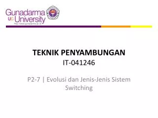 TEKNIK PENYAMBUNGAN IT-041246