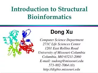 Introduction to Structural Bioinformatics