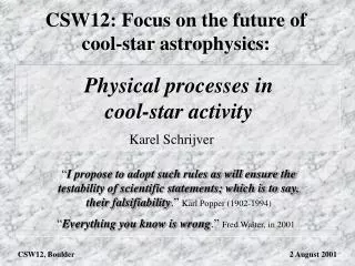 Physical processes in cool-star activity