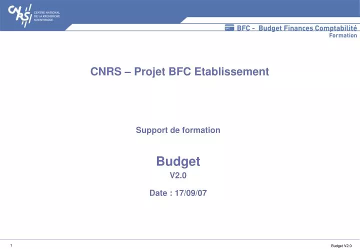 support de formation budget v2 0 date 17 09 07