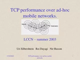 TCP performance over ad-hoc mobile networks.