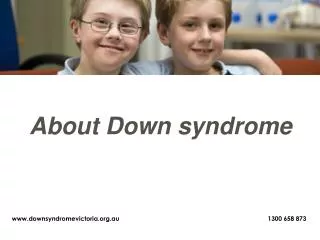 About Down syndrome