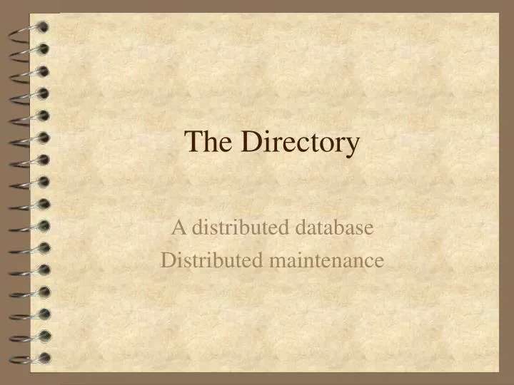the directory